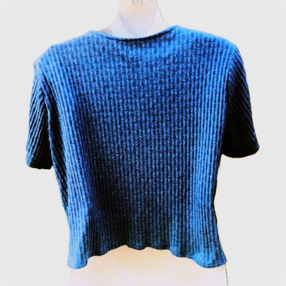 Rabbits Rabbits Rabbits Designs Navy Blue Crop Top - Picture 5 of 6